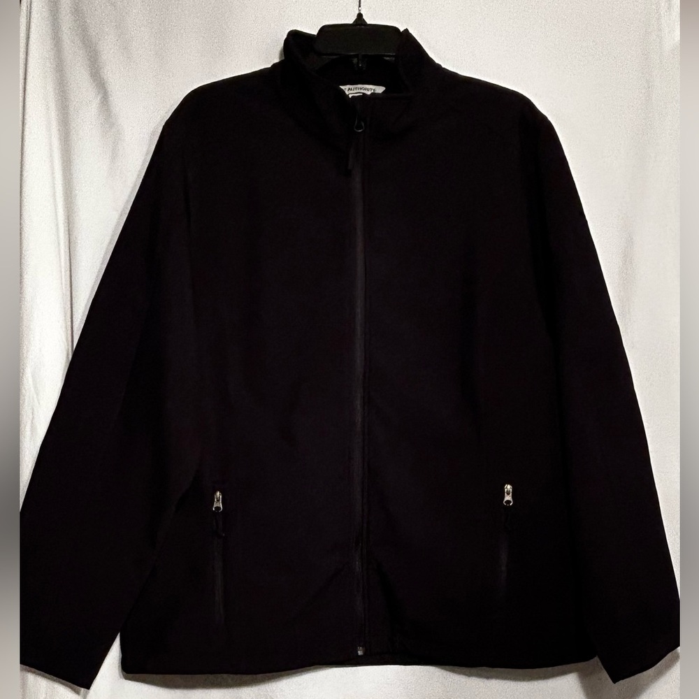WOMENS XXL BLACK ACTIVEWEAR FLEECE LINED ZIPPER POCKETS JACKET PORT AUTHORITY